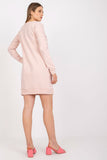 Long-Sleeved Tracksuit Dress with Tie-Up Neckline