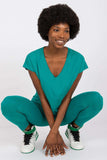 Heart Neckline Straight Cut Short Sleeve T-Shirt