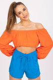 Women's Elastic Waist Shorts with Pockets