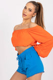 Women's Elastic Waist Shorts with Pockets