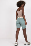 Versatile Zippered Shorts with Braided Belt and Pockets