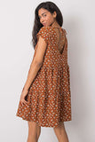 Chic Loose-Fitting Dress with Deep Back Neckline