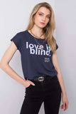 Chic Short Sleeve Women's T-Shirt with Stylish Front Inscription