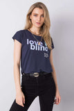 Chic Short Sleeve Women's T-Shirt with Stylish Front Inscription
