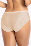 Delicate Mesh Women's Panties with Satin Bow Detail