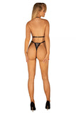 Seductive Lace and Animal Print Bodysuit