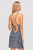Leopard Print Chemise with Lace Trim - Nadines Collection