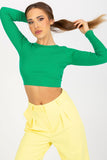 Stylish Long Sleeve Blouse with Back Cutout & Tie
