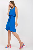 Flared Summer Dress with Ruffle Hem and Sweetheart Neckline