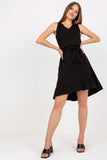 Flared Summer Dress with Ruffle Hem and Sweetheart Neckline