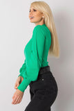 Ribbed Long Sleeve Blouse with Wide Cuffs