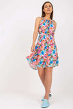 Ruffled Summer Dress with Tied Straps and Waist Tie