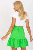 Elastic Waist Tracksuit Skirt with Decorative Frill