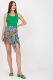 Pencil Cut Mini Skirt with Decorative Front Binding