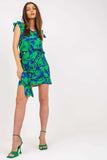 Pencil Cut Mini Skirt with Decorative Front Binding