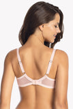 Floral Embroidered Semi-Soft Bra with Side Underwire Support