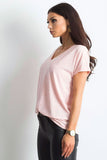 Short Sleeve Heart Neckline Women's T-Shirt - Versatile Style