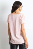 Short Sleeve Heart Neckline Women's T-Shirt - Versatile Style