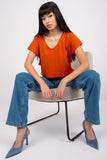 Short Sleeve Heart Neckline Women's T-Shirt for All Occasions