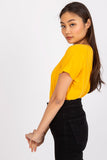 Short Sleeve Women's T-Shirt with Heart Neckline