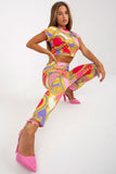 Summer T-Shirt and Leggings Set with High-Waist Design