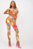 Summer T-Shirt and Leggings Set with High-Waist Design