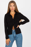 Fitted Cotton Long-Sleeve Button-Down Shirt for Women