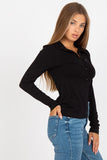 Fitted Cotton Long-Sleeve Button-Down Shirt for Women