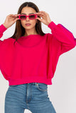 Sequined Long Sleeve Women's Blouse with Round Neckline