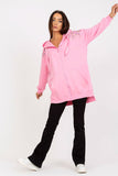 Women's Hooded Zippered Sweatshirt with Embroidery