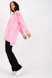 Women's Hooded Zippered Sweatshirt with Embroidery