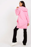 Women's Hooded Zippered Sweatshirt with Embroidery