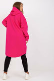 Extended Cut Zippered Hoodie with Side Pockets