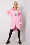 Extended Cut Zippered Hoodie with Side Pockets