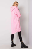 Extended Cut Zippered Hoodie with Side Pockets