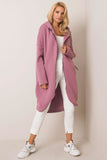 Extended Cut Zippered Hoodie with Side Pockets