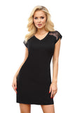 Elegant A-Line Top with Lace Inserts for a Charming Look