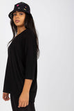 Sweetheart Neckline 3/4 Sleeve Plus Size Blouse