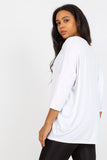 Chic 3/4 Sleeve Blouse with Sweetheart Neckline for All Shapes