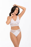 Lace-Trimmed Cotton Panties with Decorative Elastic