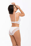 Lace-Trimmed Cotton Panties with Decorative Elastic
