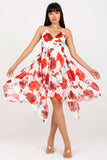 Adjustable Strap Summer Dress with Padded Cups