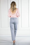 Linda Two-Piece Women's Pajamas in Light Pink