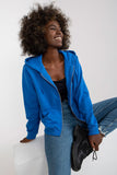 Hooded Long-Sleeve Zippered Sweatshirt with Pockets