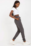 High-Waisted Elastic Waist Sweatpants with Side Pockets