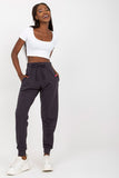 High-Waisted Sweatpants with Elastic Waistband and Pockets