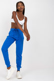 High-Waisted Sweatpants with Tie and Side Pockets