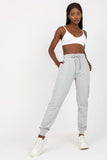 High-Waisted Sweatpants with Elastic Waist and Pockets