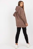 Extended Cut Hooded Sweatshirt with Slip Pockets