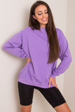 Cozy Long Sleeve Stand-Up Collar Cotton Sweatshirt